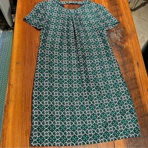 J. Crew "Swoop" Dress, Green & Navy, Women's 00